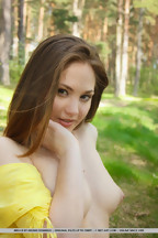 Ani Elmire posa desnuda en el bosque, foto 18