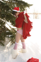 Ariel Rebel posa semi desnuda para la navidad, foto 9